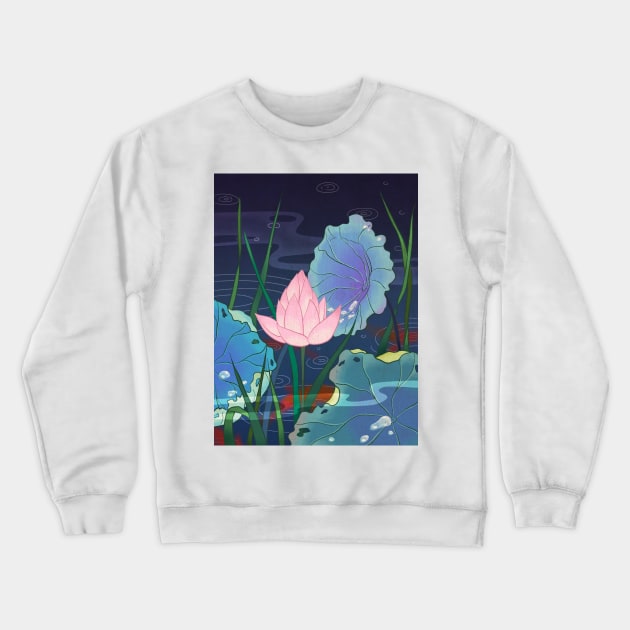 Minhwa: Misty Pond C Type Crewneck Sweatshirt by koreanfolkpaint